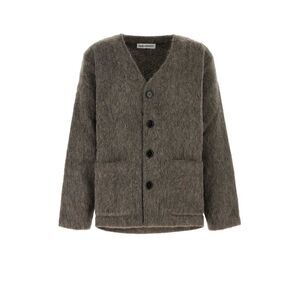 Our Legacy Men Mud Wool Blend Oversize Cardigan